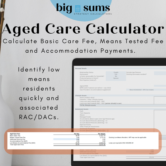 Aged Care Calculator - 2023/24 FY