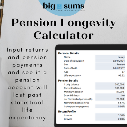 Pension Longevity - How long will my pension last?