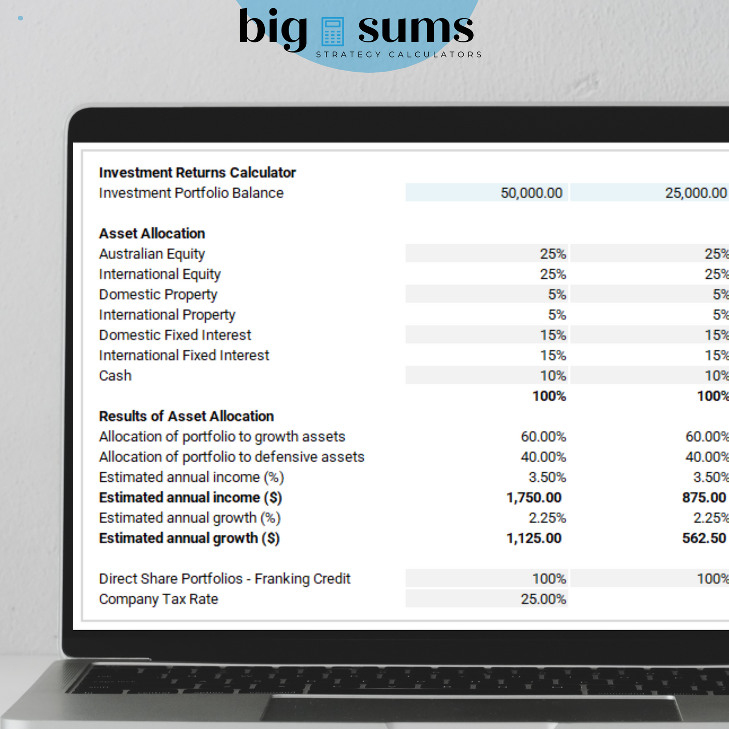 Cashflow & Tax Calculator - FY24/25