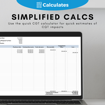 Capital Gains Tax Calculator - FY 23/24