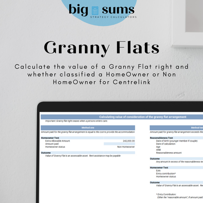 Aged Care Strategy Comparison Calculator - 2024/25 FY